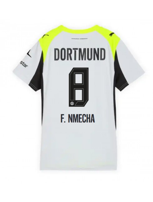 Borussia Dortmund Felix Nmecha #8 Auswärtstrikot für Frauen 2025-26 Kurzarm Borussia Dortmund Felix Nmecha #8 Auswärtstrikot für Frauen 2025-26 Kurzarm